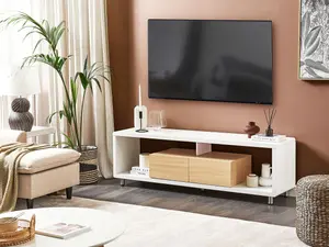 Beliani Modern TV Stand White KNOX