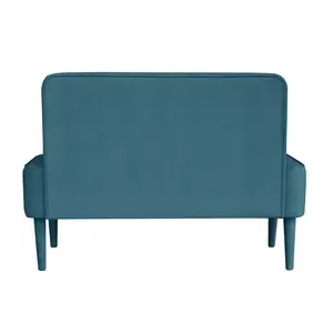 Pastel Upholstered Bench Blue