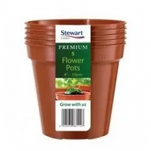 Stewart Plant Pot (Pack of 5) Terracotta (One Size)