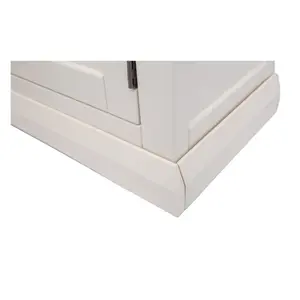 Castelli Off White 2 Door TV Cabinet Wood Knob