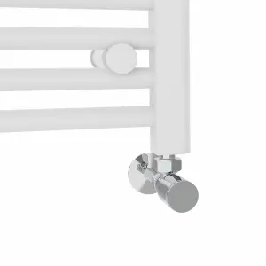 Rinse Straight Bathroom Heated Towel Rail Ladder Radiator White 600x300mm