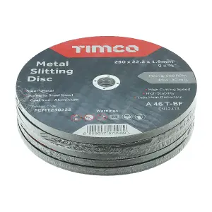 TIMCO B/Abrasive Flat Wheel Inox - 230 x 22.2 x 1.9 (25pcs)