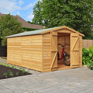 Garden Value 8 ft. W x 12 ft. D Windowless Overlap Shed