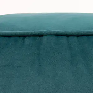 icon Amara Velvet Bean Bag Pouffe Teal Green