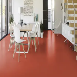 Orange Speckled Effect Slip-Resistant Best Contract Commercial Vinyl Flooring with 2.0mm Thickness-4m(13'1") X 2m(6'6")-8m²