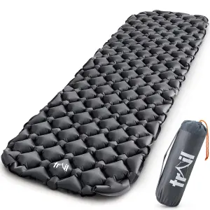 Lightweight Sleeping Mat Ultra Light Inflatable Camping Air Pad Waterproof 5.5cm - Black