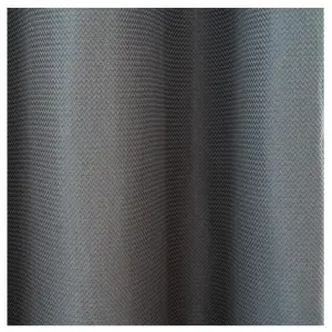 Moggo Grey Chevron Lined Eyelet Curtain (W)228cm (L)228cm, Pair