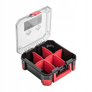 Tough Organiser STORAGE CASE Parts Carry Tool Box Screws Craft Mobil Fishing Small with dividers