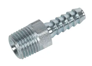 Sealey Screwed Tailpiece Male 1/4"BSPT - 1/4" Hose Pack of 5 AC08