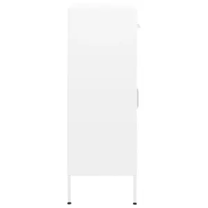 Berkfield Storage Cabinet White 80x35x101.5 cm Steel