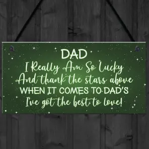 Red Ocean Christmas Gift For Dad Novelty Hanging Plaque Gift For Him Dad Daddy Gifts