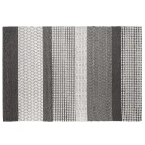 Wool Area Rug 160 x 220 cm Grey AKKAYA