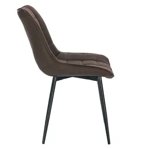 Vassar Upholstered chair (Set of 2) Dark Brown