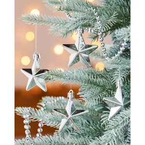 Star Christmas Tree Topper (Set of 6) Silver