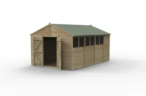 4LIFE Apex Shed 10x15 - Double Door - 6 Windows