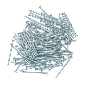 2mm x 40mm Round Headed Wire nails For Concrete Brick Wood 220pc Zinc Plated