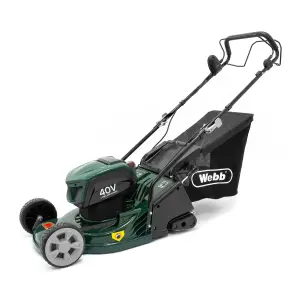 Webb WERR17LISPX2 43cm (17") Cordless 40v Self Propelled Rear Roller Rotary Lawnmower