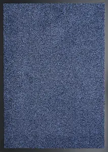 Non Slip Absorbent Dirt Trapper Rubber Edged Door Mats Blue 50x80 cm