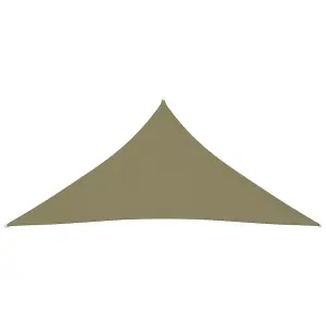 Berkfield Sunshade Sail Oxford Fabric Triangular 4x4x4 m Beige