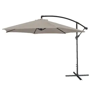 Cyrus Banana Cantilever Parasol Beige