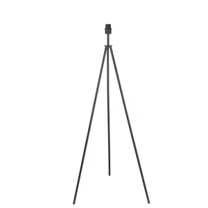 Tring Black Modern Tripod Style 1 Light Base Only Floor Light