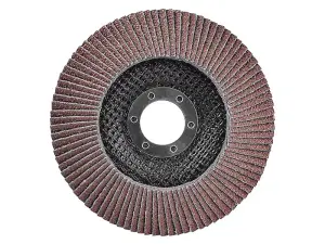 Faithfull  Aluminium Oxide Flap Disc 125 x 22mm 80 Grit FAIFD125A80