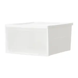 White 3 Pcs Stackable Plastic Shoe Storage Box