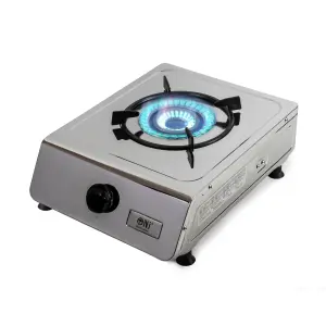 NJ-100 Gas Stove Single Burner Stainless Steel Outdoor Camping LPG 4.0 kW