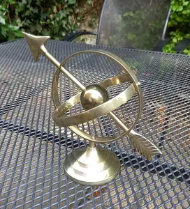 Armillary Sphere Globe Desk Top Brass Ornament Sculpture