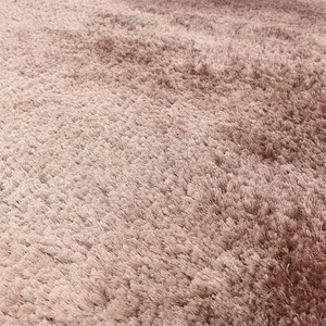 Ultra Thick Plush Shaggy Rug Blush Pink Rug 160x230cm for the