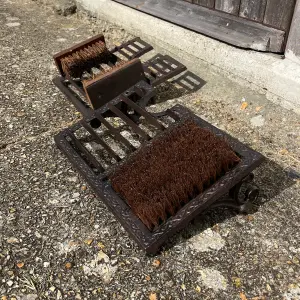 Classic Cast Iron Boot Jack, Scraper and Brush Double Pack