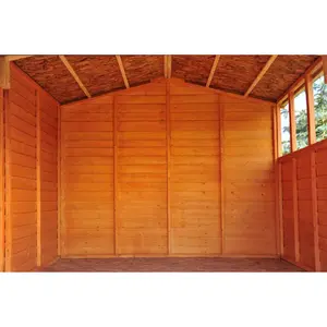 Garden Value 10 ft. W x 10 ft. D Overlap Apex Wooden Shed No