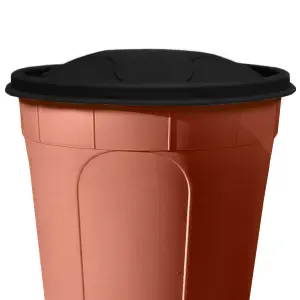 210L Water Butt XL with Stand & Tap Garden Waterbutt Barrel Rain Water Collector - Terracotta Rain Saver