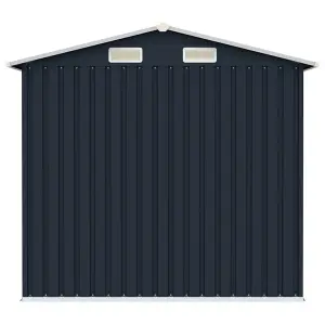 Berkfield Garden Shed Anthracite 205x129x183 cm Galvanised Steel