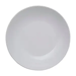 Interiors by Premier 16-Piece Dinner Set, Modern White Porcelain Dinner Set, 16 Piece White Dinner Set Ideal for Four Diners