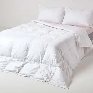 Homescapes Premium White Goose Down 9 Tog King Size Duvet