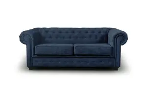 Furniture Stop - Regal 2 Seater Sofa Bed In Imperial Navy