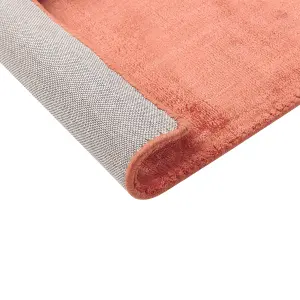 Viscose Area Rug 160 x 230 cm Orange GESI II