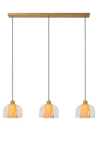 Lucide Gunhild Classic Pendant light - 3xE27 - Transparant