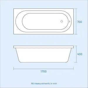 Nes Home Memphis  3-Piece Bathroom Suite White - Close Coupled Toilet, 550mm Basin Vanity Unit and Round Bath Tub