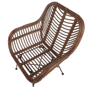 Dining Chair CANORA Rattan Brown