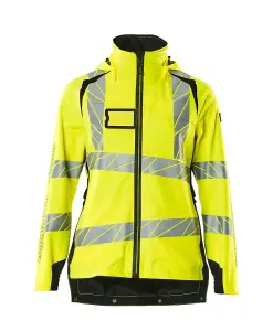 Mascot Accelerate Safe Ladies Lightweight Outer Shell Jacket (Hi-Vis Yellow/Black)  (XXXX Large)