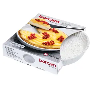 1.7L Glass Round Single Borcam Oven Tray (Set of 2)