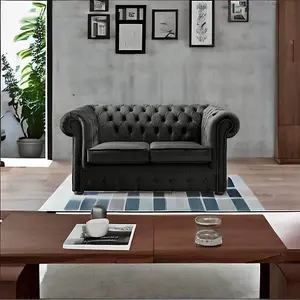 Chesterfield 2 Seater Fabric Malta Cosmic 06 Sofa