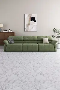 Marble Effect PVC Self Adhesive Wallpaper Roll Peel and Stick Waterproof Floor Covering Paper 6m² Coverage