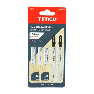 TIMCO Jigsaw Blades Wood Cutting HCS Blades - T111C