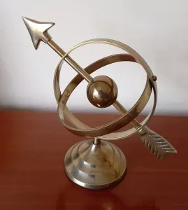 Armillary Sphere Globe Desk Top Brass Ornament Sculpture