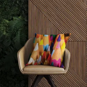 Colouring Pencils Outdoor Cushion 45cm x 45cm