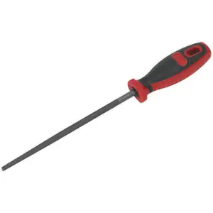 200mm Round Engineers File with Comfort Grip - Double Cut Coarse Tool for Precision Work