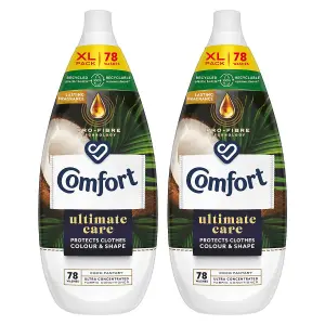 Comfort Ultimate Care Fabric Conditioner Coco Fantasy 1.18 Litre, 78 Washes, 2Pk